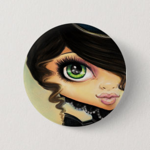 Badge Rond 5 Cm Fille gothique - Mina