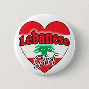 Badge Rond 5 Cm Fille libanaise