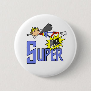 Badge Rond 5 Cm Fille SUPERBE