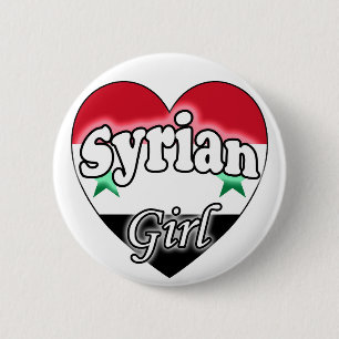 Badge Rond 5 Cm Fille syrienne
