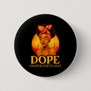 Badge Rond 5 Cm Fille W Afro Mélanine Histoire Noire Sans Excuse