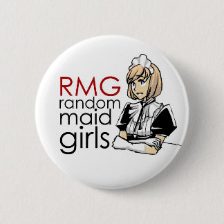Badge Rond 5 Cm Filles aléatoires de domestique de RMG