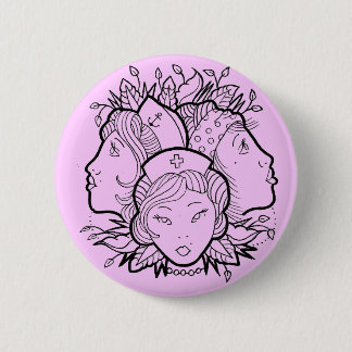 Badge Rond 5 Cm filles de tatouage