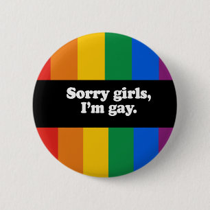 Badge Rond 5 Cm Filles désolées, I&apos ; adhésif pour pare-chocs