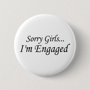 Badge Rond 5 Cm Filles désolées Im engagé