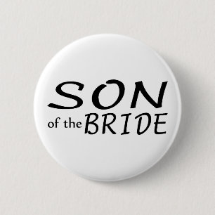 Badge Rond 5 Cm Fils de la jeune mariée