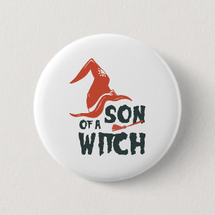 Badge Rond 5 Cm Fils d'une sorcière