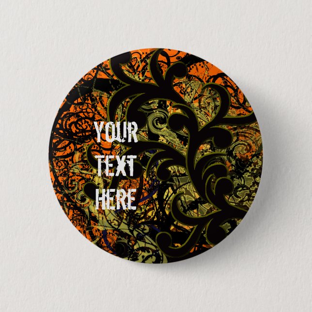 Badge Rond 5 Cm Fils jaunes (Devant)