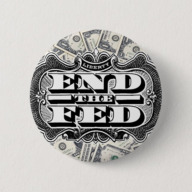 Badge Rond 5 Cm Finissez le bouton de Fed (Devant)