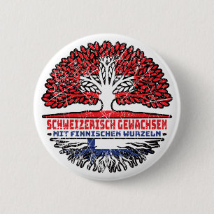 Badge Rond 5 Cm Finlande Sapin commun