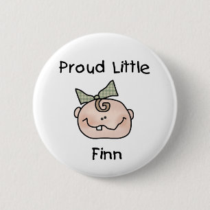 Badge Rond 5 Cm Finn fier de bébé petit