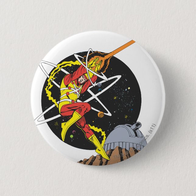 Badge Rond 5 Cm Firestorm - L'homme nucléaire (Devant)