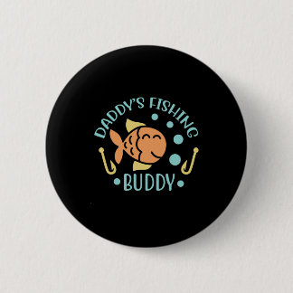 Badge Rond 5 Cm Fishing Art Daddy Amis de pêche