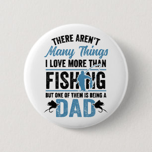 Badge Rond 5 Cm Fishing Rod Fisher Fish Fisherman Fishing Papa