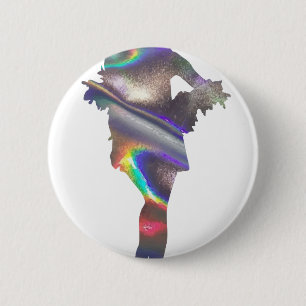 Badge Rond 5 Cm fissure holographique