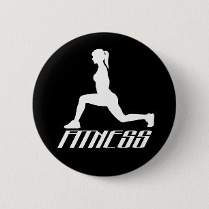 Badge Rond 5 Cm Fitness girl