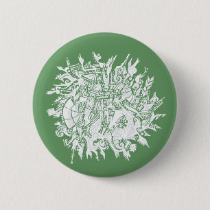 Badge Rond 5 Cm Flacon de neige 1