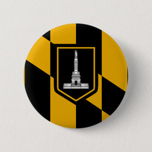 Badge Rond 5 Cm Flag of Baltimore Button
