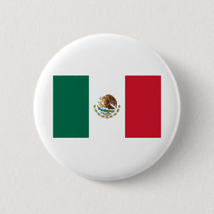 Badge Rond 5 Cm Flag of Mexico