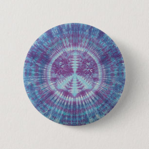 Badge Rond 5 Cm Flair de teinture bleu et violet
