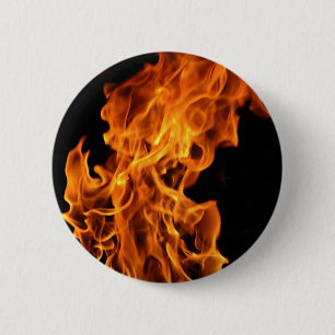 Badge Rond 5 Cm Flamme