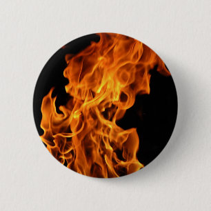 Badge Rond 5 Cm Flamme
