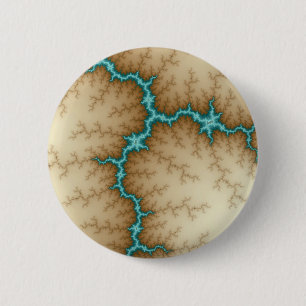 Badge Rond 5 Cm Flash bleu - Fractal
