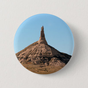 Badge Rond 5 Cm Flèche de roche de cheminée de Scottsbluff