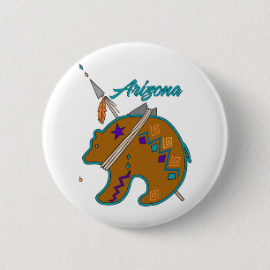 Badge Rond 5 Cm Flèche du clan de l'ours