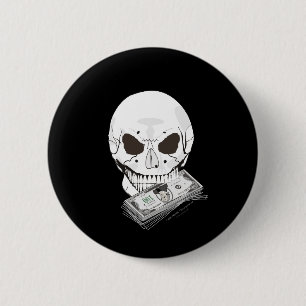 Badge Rond 5 Cm Flèche du crâne