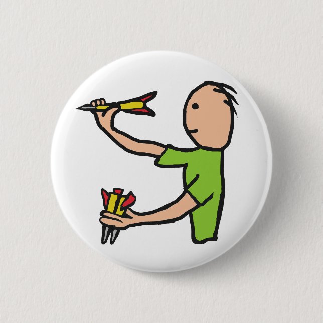 Badge Rond 5 Cm fléchettes (Devant)