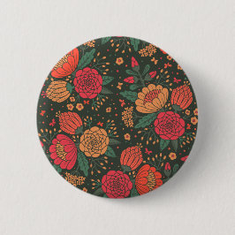 Badge Rond 5 Cm fleur
