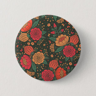 Badge Rond 5 Cm fleur