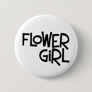 Badge Rond 5 Cm Fleur de Hipster