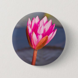 Badge Rond 5 Cm Fleur de Lotus