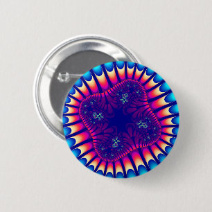Badge Rond 5 Cm Fleur de mer de corail
