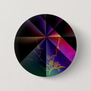 Badge Rond 5 Cm Fleur de prune -Mei Hua- Bouton