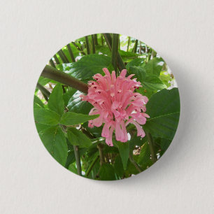 Badge Rond 5 Cm fleur en panache brésilienne