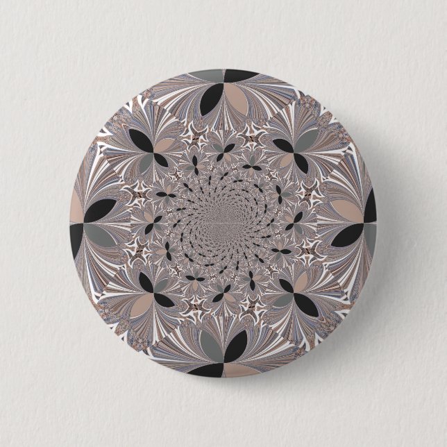Badge Rond 5 Cm Fleur Inspiration (Devant)
