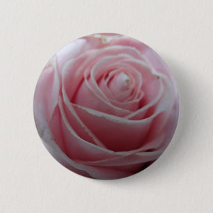 Badge Rond 5 Cm Fleur Rose mignonne