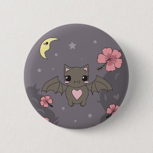 Badge Rond 5 Cm Fleurissent la batte de fruit