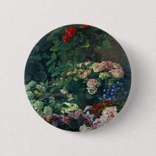 Badge Rond 5 Cm Fleurs de printemps Monet
