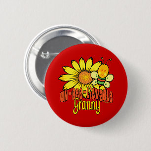 Badge Rond 5 Cm Fleurs de soleil Granny incroyables