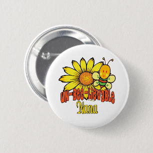 Badge Rond 5 Cm Fleurs de soleil incroyables Nana