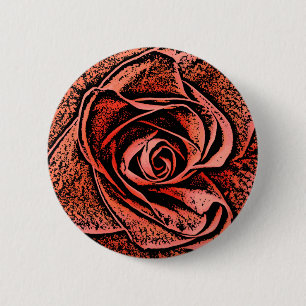 BADGE ROND 5 CM FLEURS DU JARDIN DE PAYS