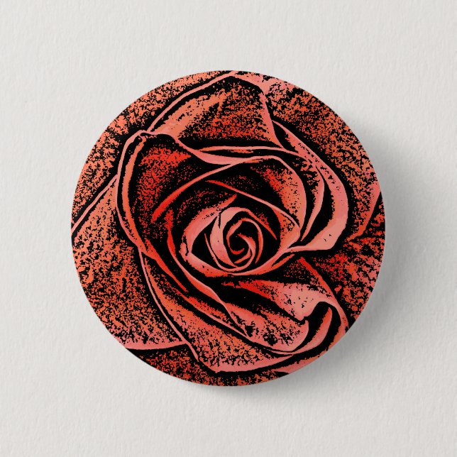BADGE ROND 5 CM FLEURS DU JARDIN DE PAYS (Devant)