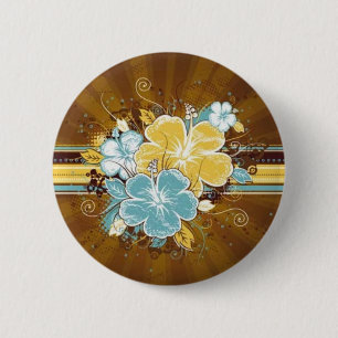 Badge Rond 5 Cm Fleurs fascinantes