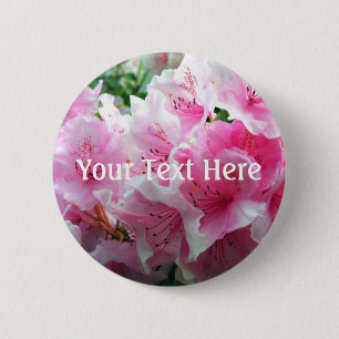 Badge Rond 5 Cm Fleurs florales roses tombées
