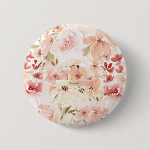 Badge Rond 5 Cm Fleurs printanières florissantes
