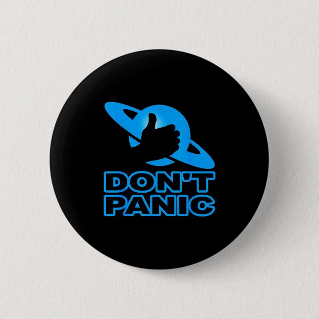Badge Rond 5 Cm Flipn Sweet Don't Panic  (Devant)
